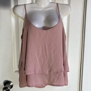 Milk & Honey Double layer Camisole pink pastel Size S